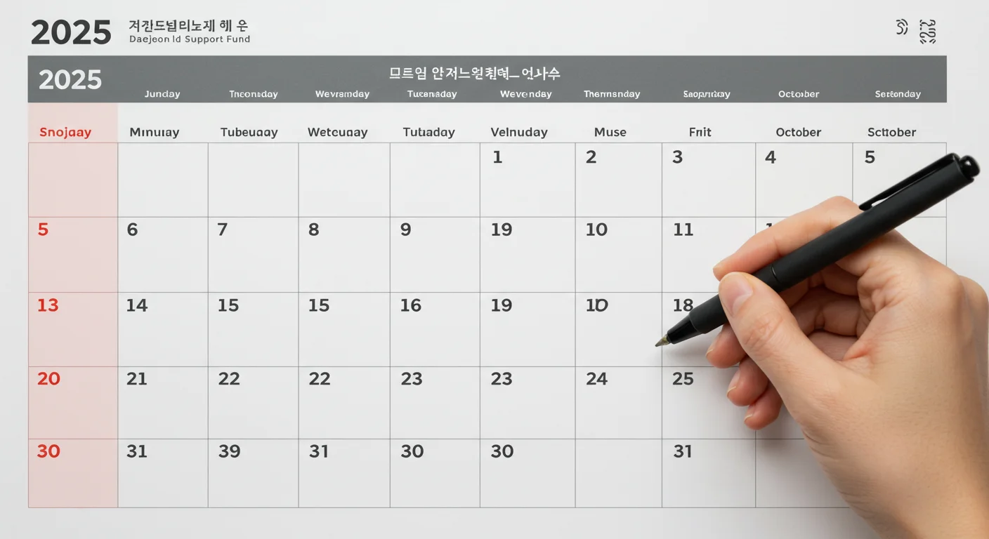 2025년 대전 민생지원금 신청 방법과 일정