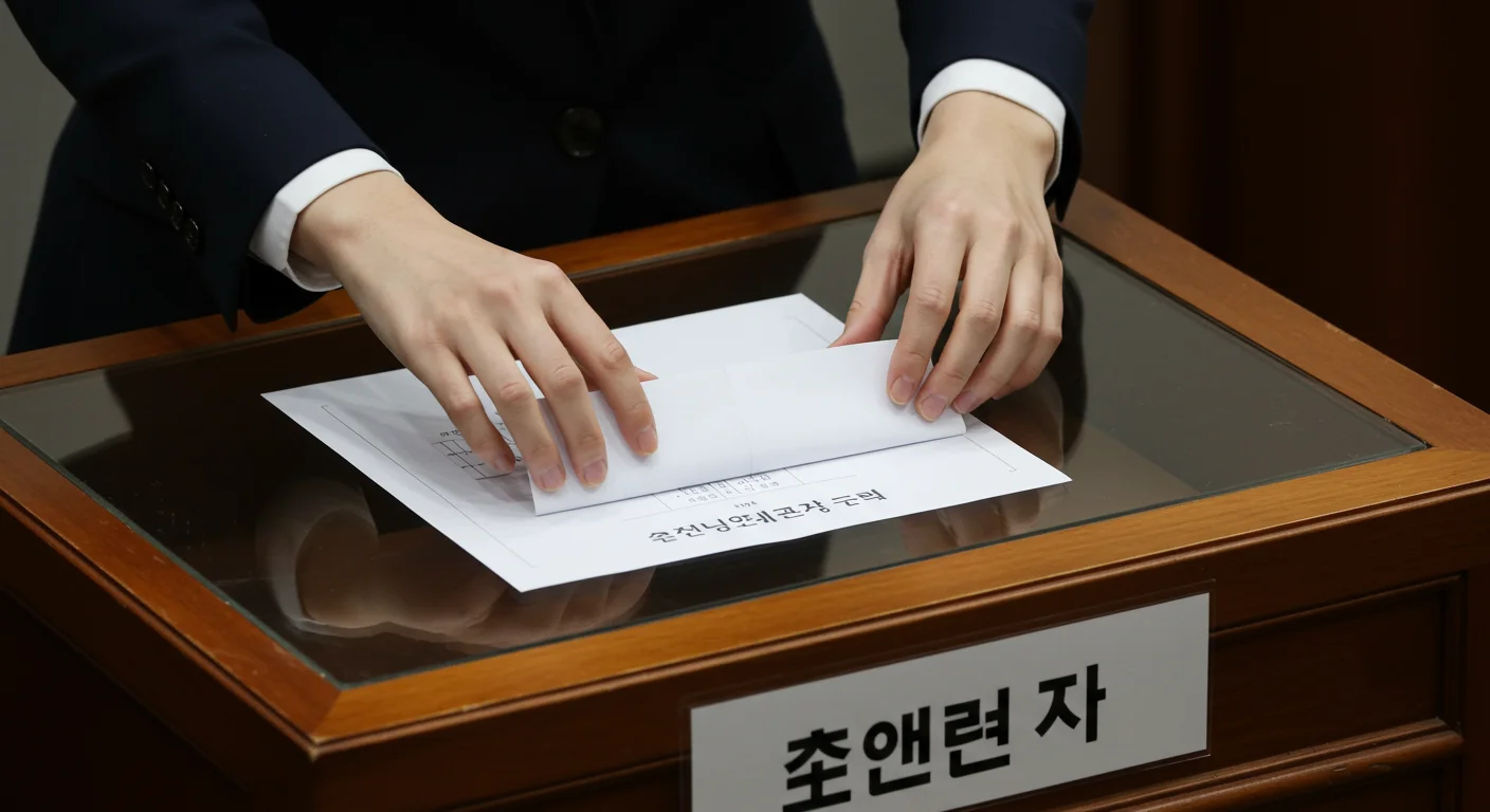 투표용지를 왜 접어야 할까요? 비밀투표 원칙 준수!