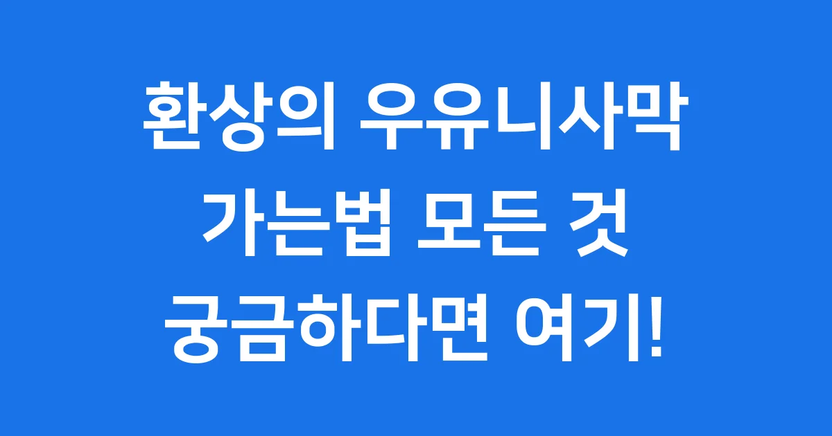 우유니사막 가는법 핵심 정보 2025년