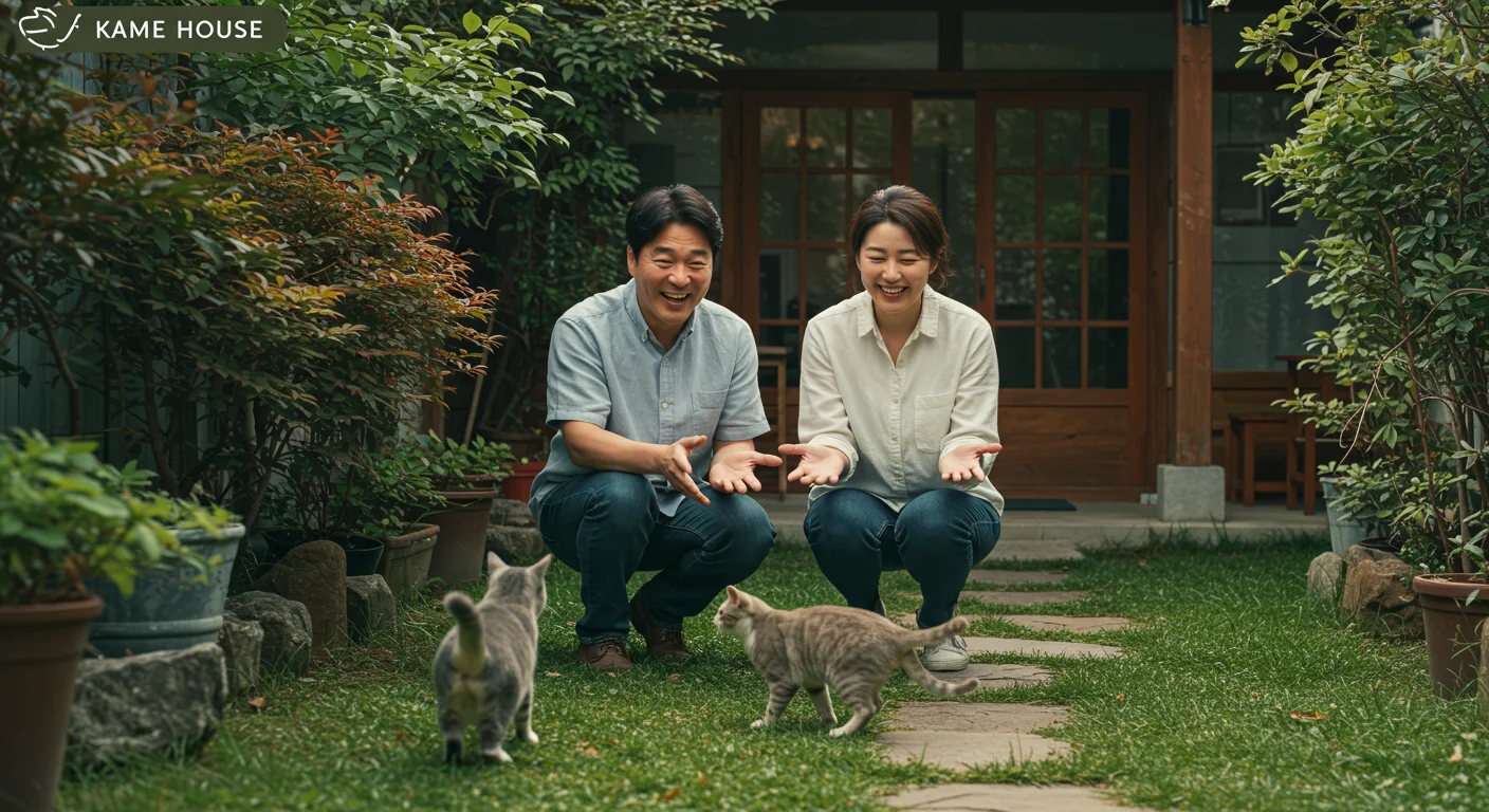한국인 호스트의 특별한 서비스와 외출냥이 친구들
