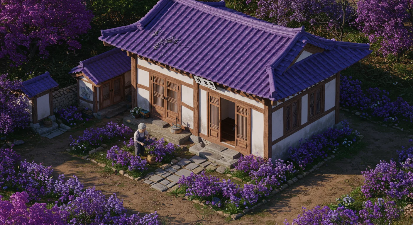 보라색으로 물든 마법, 주민들의 이야기 ✨