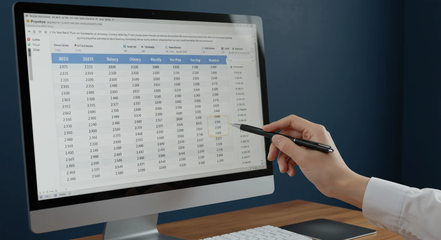 한눈에 보는 2025년 월급 실수령액 예시!