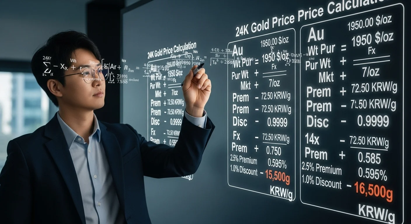24K, 18K, 14K 금 시세 계산 공식 살펴보기