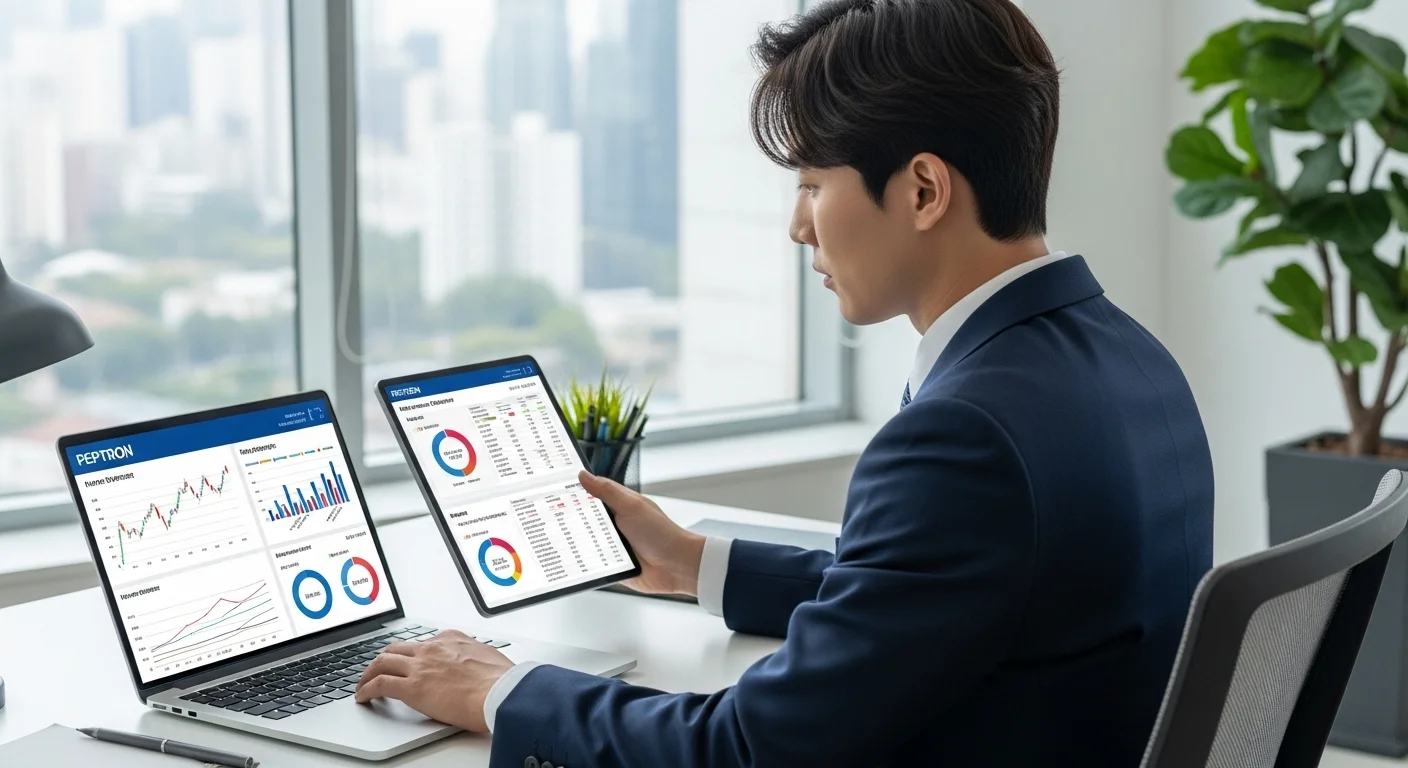 라틴카페의 펩트론 분석: IR과 재무 시각